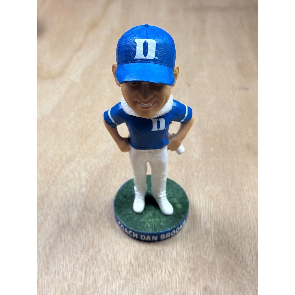 Duke Blue Devils Coach Dan Brooks Bobblehead NCAA Golf Memorabilia Blue White